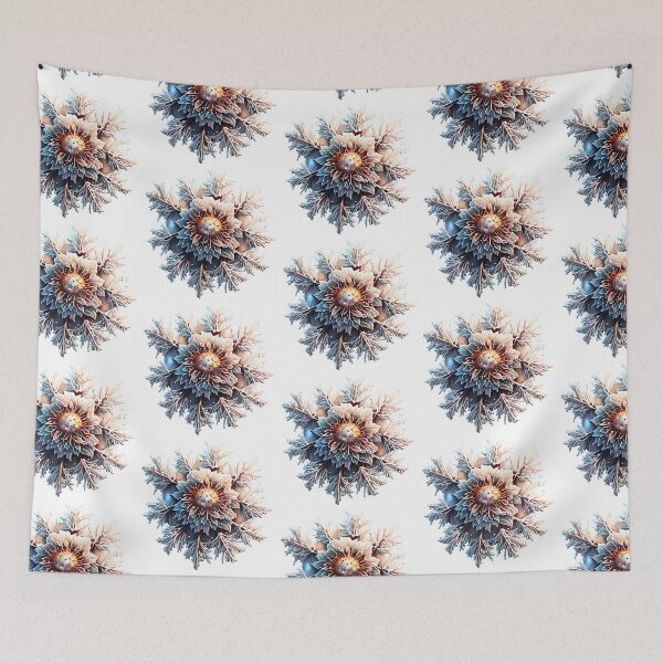 Item preview, Copy of Watercolor Flowers Snowflake Floral Pastel designed and sold by EdeniaArtStudio.