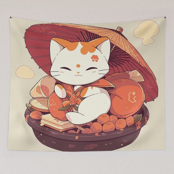 Item preview, Fortune Cookie Cat designed and sold by PyramidSchmear.