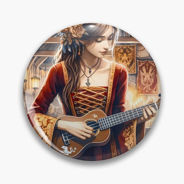 Item preview, The Human Bard - Performing in an Inn for the Townsfolk designed and sold by arcanemuse.