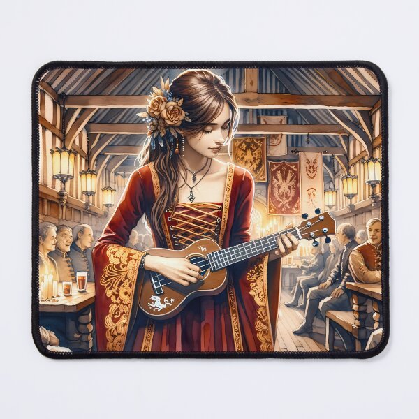 Item preview, The Human Bard - Performing in an Inn for the Townsfolk designed and sold by arcanemuse.