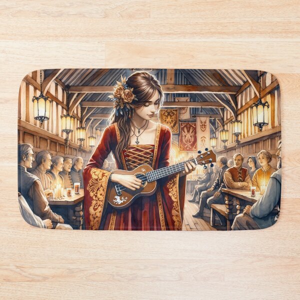 Item preview, The Human Bard - Performing in an Inn for the Townsfolk designed and sold by arcanemuse.