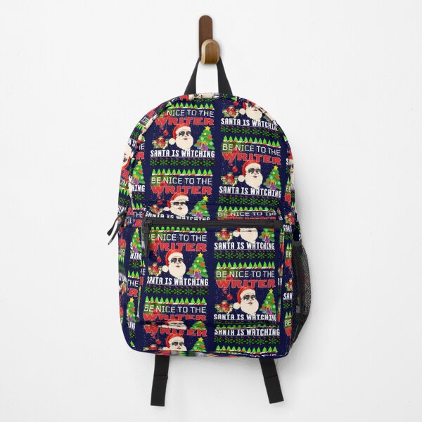 Item preview, Be Nice To The Writer Santa Is Watching Funny Christmas Quote designed and sold by Lovemountain.