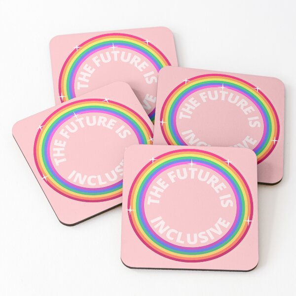 Item preview, The Future Is Inclusive Pride Rainbow Shiny Retro designed and sold by Wanderior.