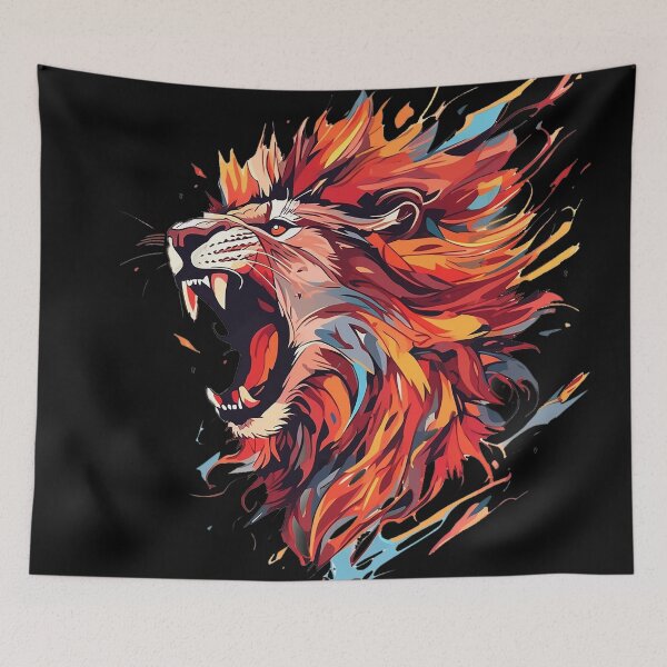 Item preview, angry lion designed and sold by maniabx.