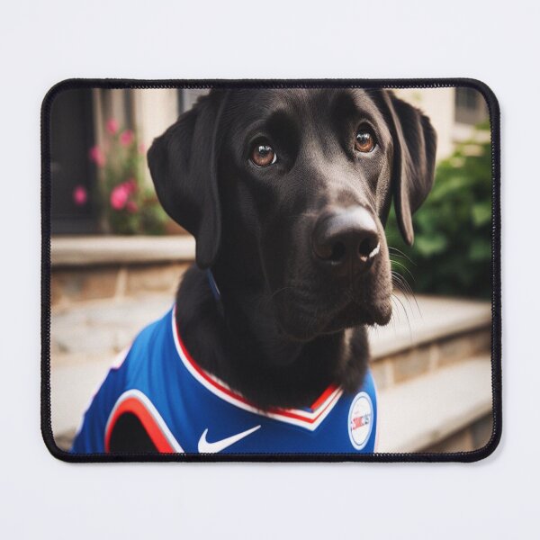 Item preview, Black lab in sixers gear  designed and sold by PhillySportz.