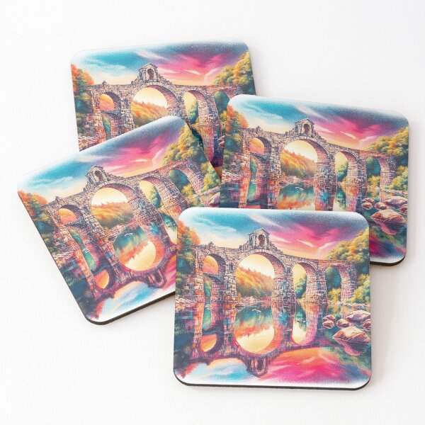 Item preview, Reflecting Arch Stone Bridge on a Calm River designed and sold by Witsprings.
