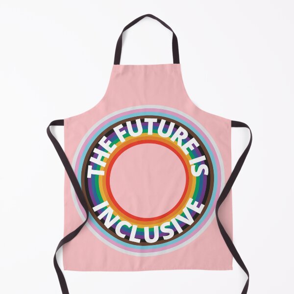 Item preview, The Future Is Inclusive Pride Flag Rainbow Circles Pink designed and sold by Wanderior.