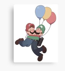 Mario and Luigi Canvas Print