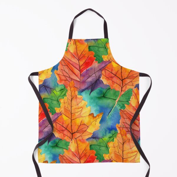 Item preview, Autumn Watercolour Leaf Pattern designed and sold by Quixline.