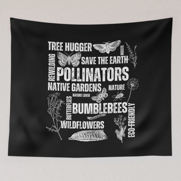 Item preview, Nature White Line Text & Drawings Eco-Friendly Design designed and sold by EarthArtDesigns.