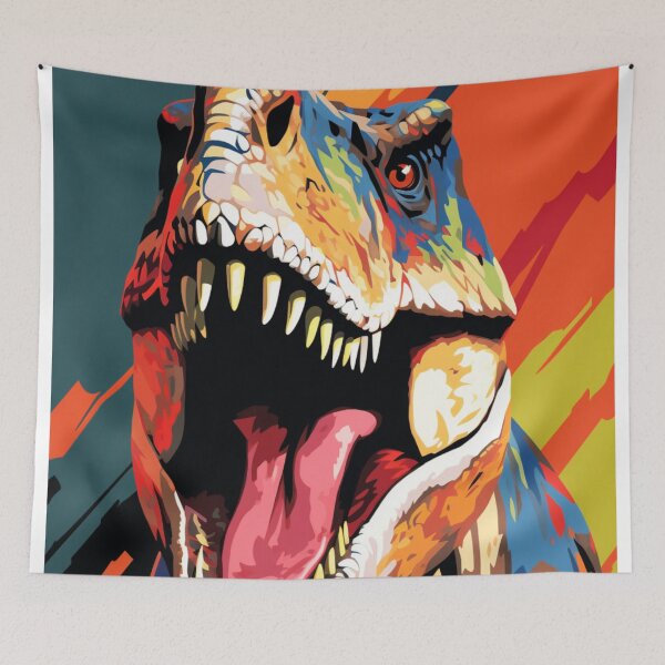 Item preview, Roaring T-Rex Dinosaur Pop Art designed and sold by TheWildFlix.