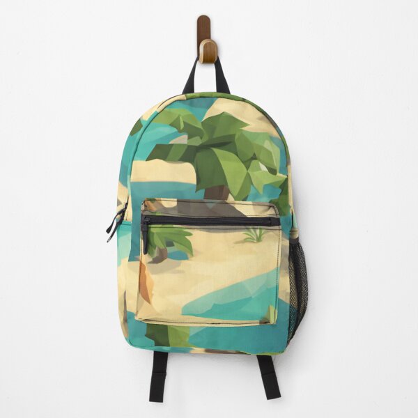 Item preview, Low Poly Tropical Palm Trees Abstract Beach Holiday designed and sold by inspire-gifts.