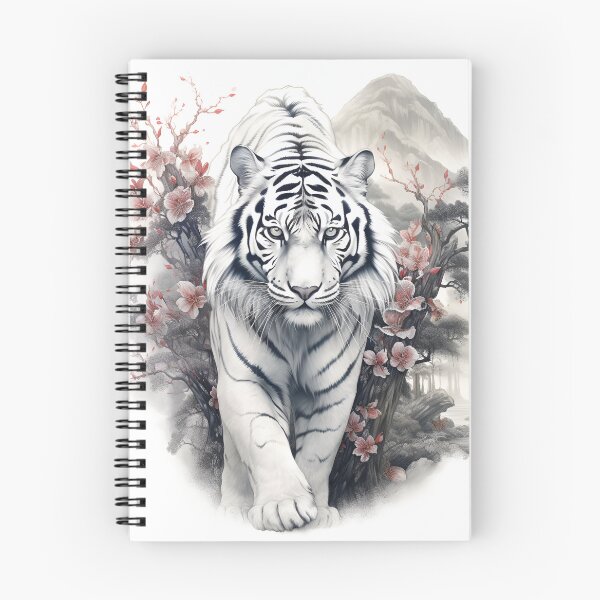 Item preview, Impresionante tigre blanco con estampado de estilo japonés. designed and sold by dcrc.