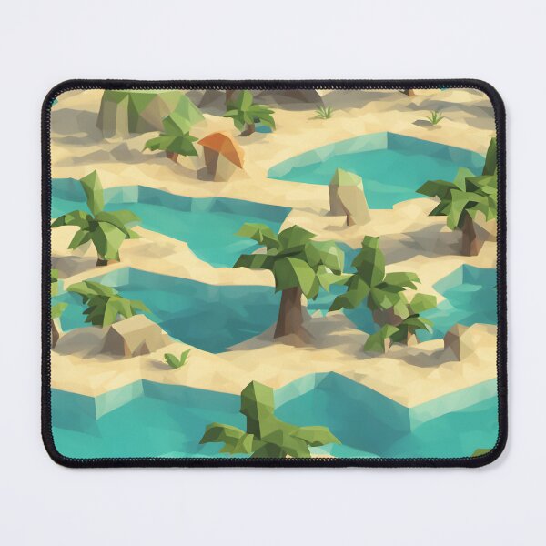 Item preview, Low Poly Tropical Palm Trees Abstract Beach Holiday designed and sold by inspire-gifts.