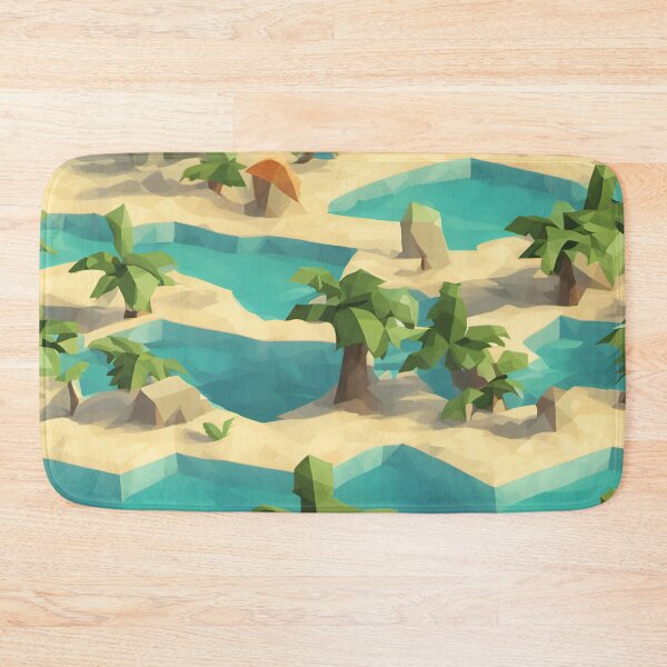 Item preview, Low Poly Tropical Palm Trees Abstract Beach Holiday designed and sold by inspire-gifts.
