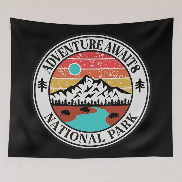 Item preview, Adventure Awaits National Park-Vintage designed and sold by nature-space.