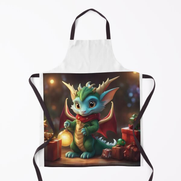 Item preview, Cute Christmas Dragon with Gifts designed and sold by Everything Dragon Shop.