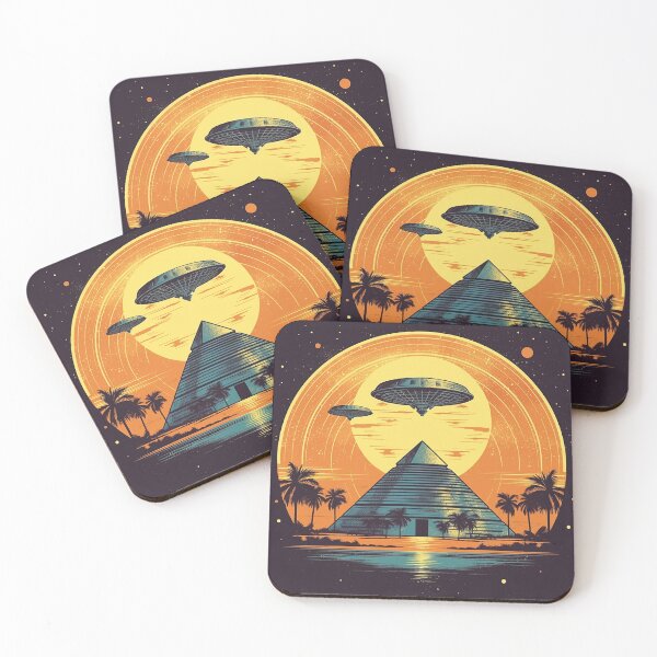 Item preview, Saucers & Pyramids 2 designed and sold by PyramidSchmear.
