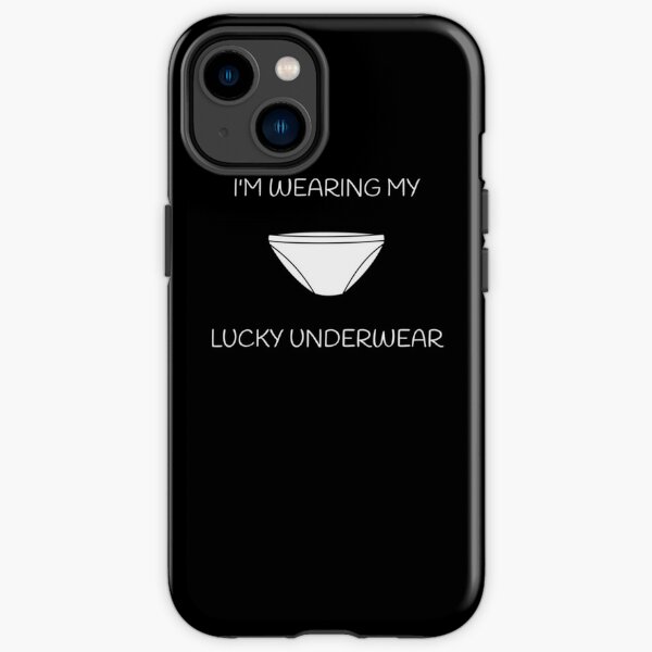 Black panties down iPhone Case by Indice