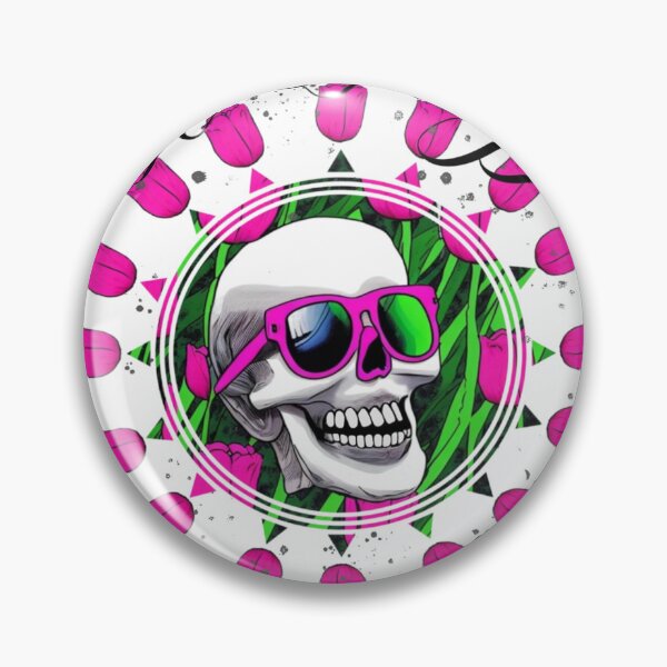 Item preview, SKULL BETWEEN TULIPS designed and sold by inarausch2023.