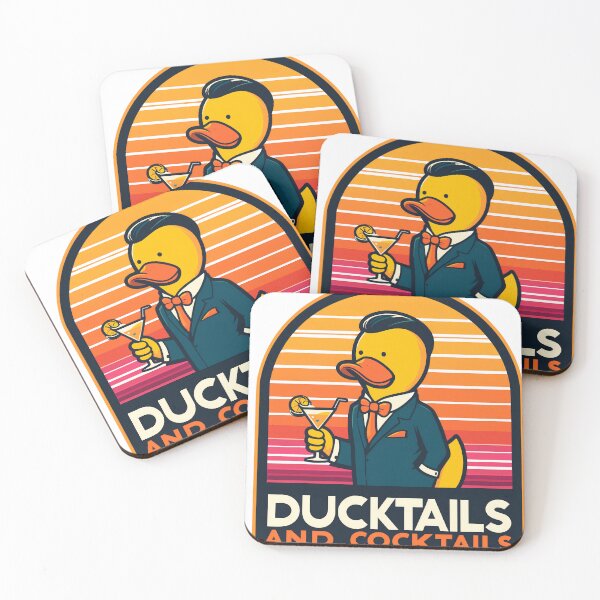 Item preview, Funny Duck Ducktails And Cocktails designed and sold by KitonicTees.