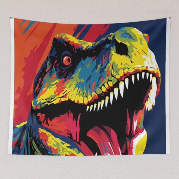 Item preview, Tyrannosaurus Rex Dinosaur Pop Art designed and sold by TheWildFlix.