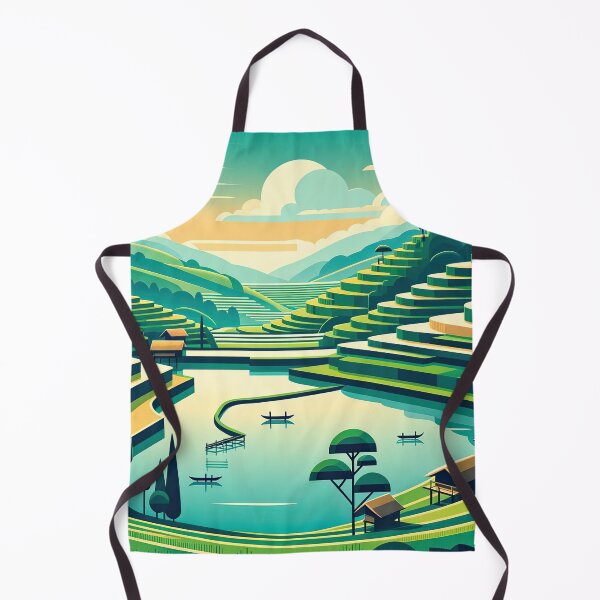 Item preview, Serene Valley: A Stylized Landscape Illustration designed and sold by RyanBelandres.