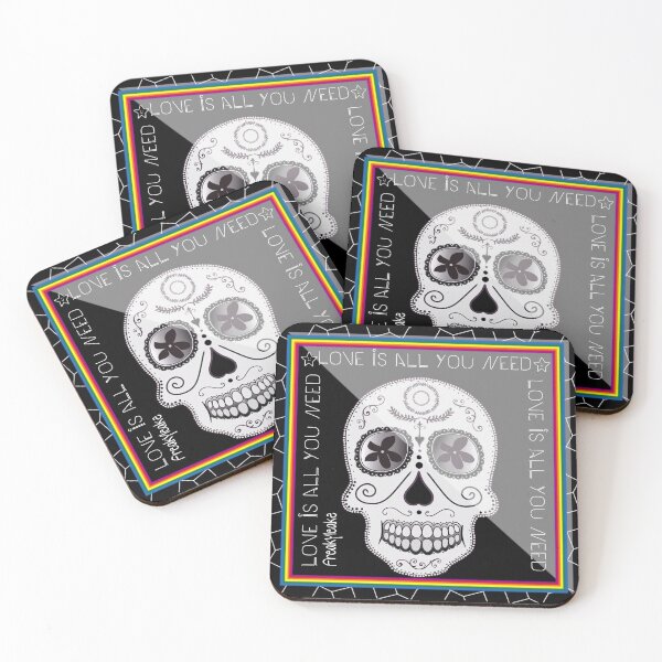 Item preview, SKULL ON A BLACK BACKGROUND designed and sold by inarausch2023.