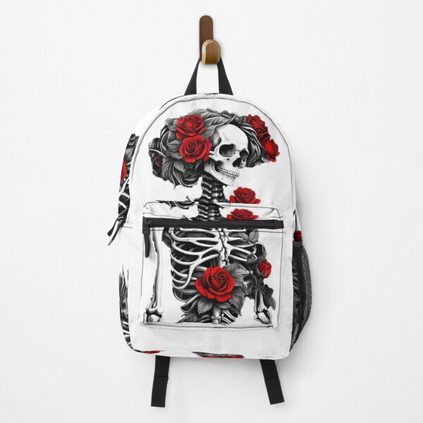 Item preview, Skeleton Embraced by Red Rose Branches designed and sold by Design-Pioneers.