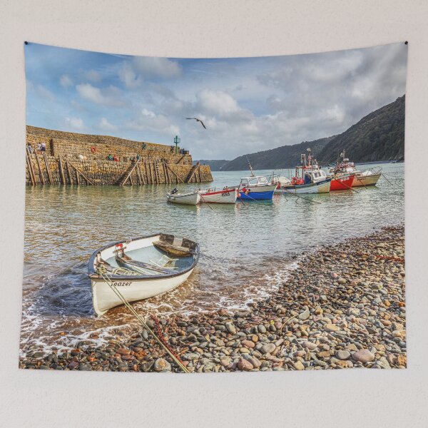 Item preview, Clovelly Harbour fishing Boats, North Devon, England designed and sold by Paul Thompson Photography.