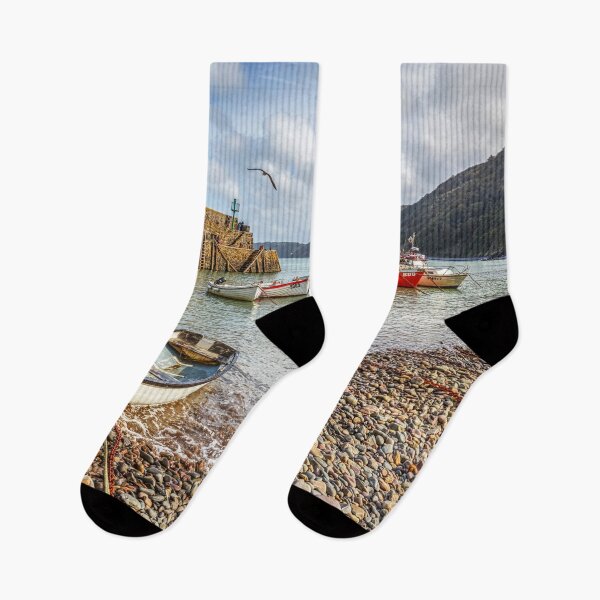Item preview, Clovelly Harbour fishing Boats, North Devon, England designed and sold by Paul Thompson Photography.