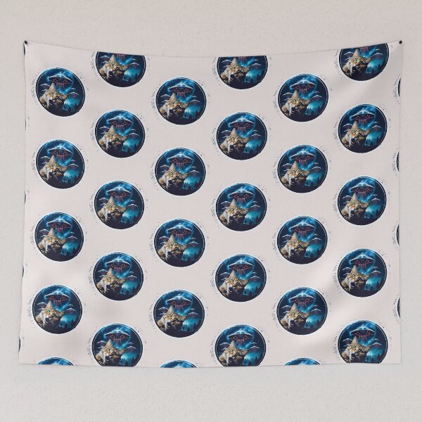 Item preview, Cat surprised by alien invasion UFO  designed and sold by erozzz.