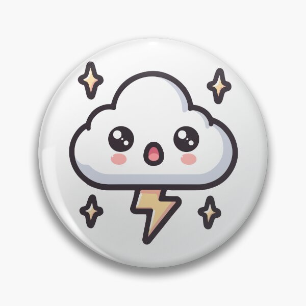 Item preview, Adorable Kawaii Thundercloud designed and sold by OniumEth.