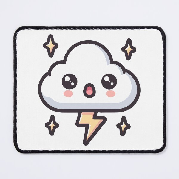 Item preview, Adorable Kawaii Thundercloud designed and sold by OniumEth.