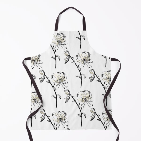 Item preview, Tiger lily. Ink drawing with touch of gold foil designed and sold by HannaShvaikova.