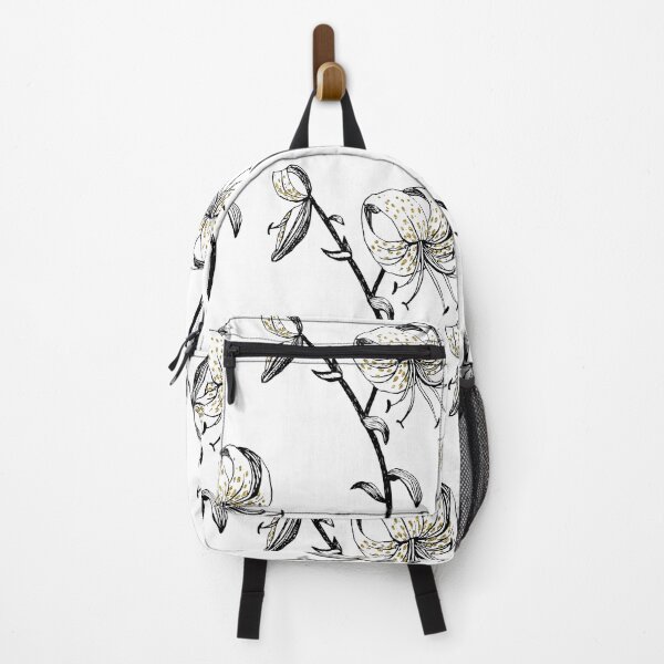 Item preview, Tiger lily. Ink drawing with touch of gold foil designed and sold by HannaShvaikova.