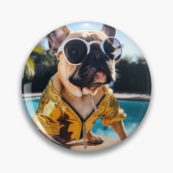 Artikelvorschau, Frenchie-Poolparty entworfen und verkauft von cipoprimo.