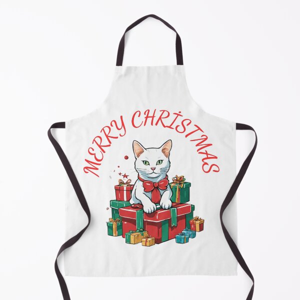 Item preview, cute cat merry christmas desing designed and sold by Wild Whiskers Studio.
