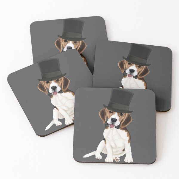 Item preview, Beagle in a top hat and bow tie designed and sold by Mehu.