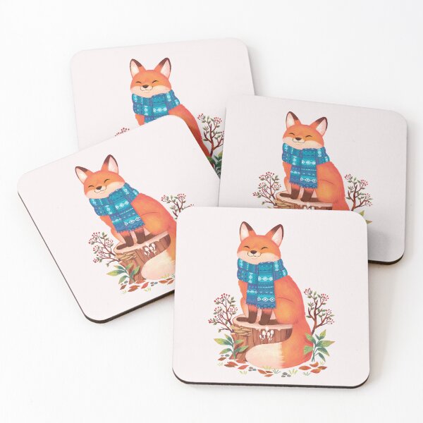 Item preview, Cozy Winter Fox  designed and sold by michelledraws.