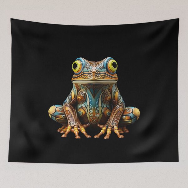 Item preview, colorful frog designed and sold by TraceDessiner.