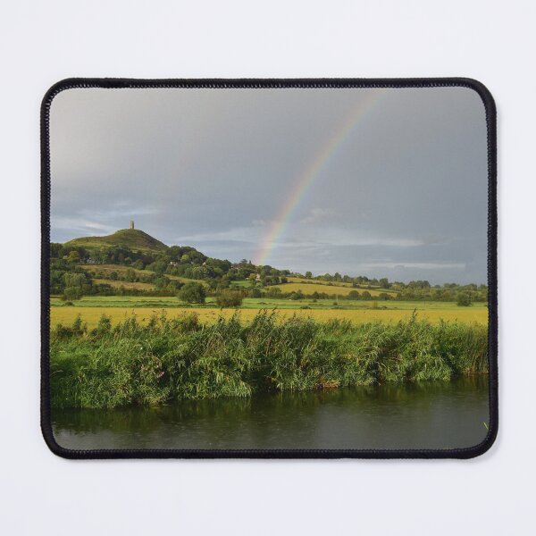 Item preview, glastonbury tor and rainbow designed and sold by flyingduckmedia.