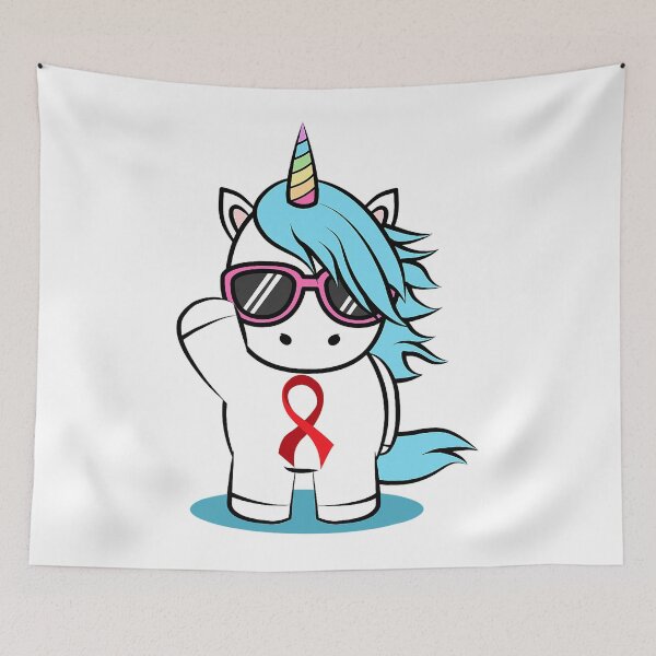 Item preview, Aids Awareness Shirt HIV Stigma Support Red Ribbon Unicorn designed and sold by EagmianPheolea.