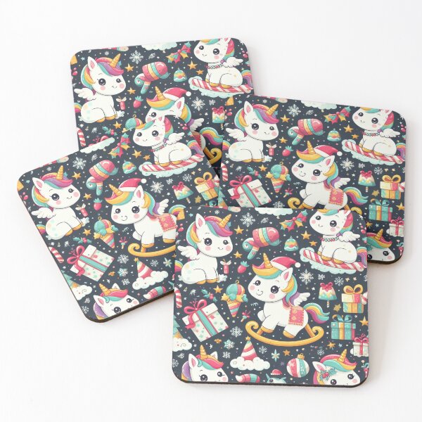 Item preview, Unicorns Christmas Party designed and sold by purplesensation.