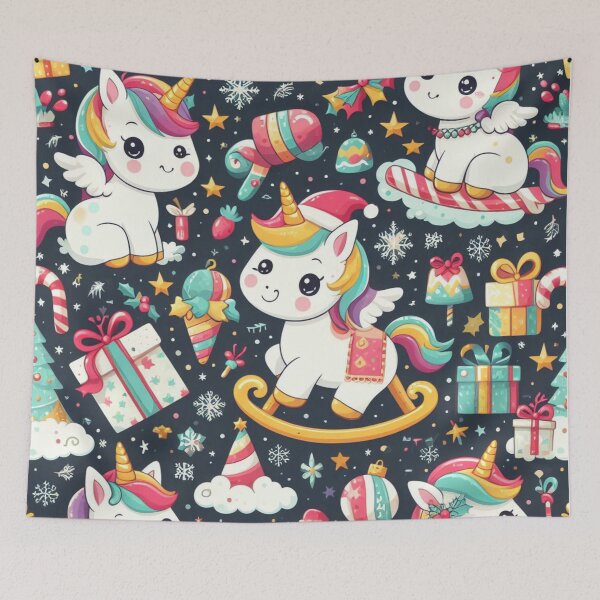 Item preview, Unicorns Christmas Party designed and sold by purplesensation.