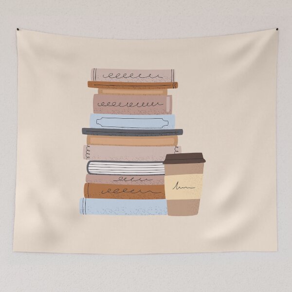 Item preview, Books and Coffee (bookmas) designed and sold by BookishSpace1.