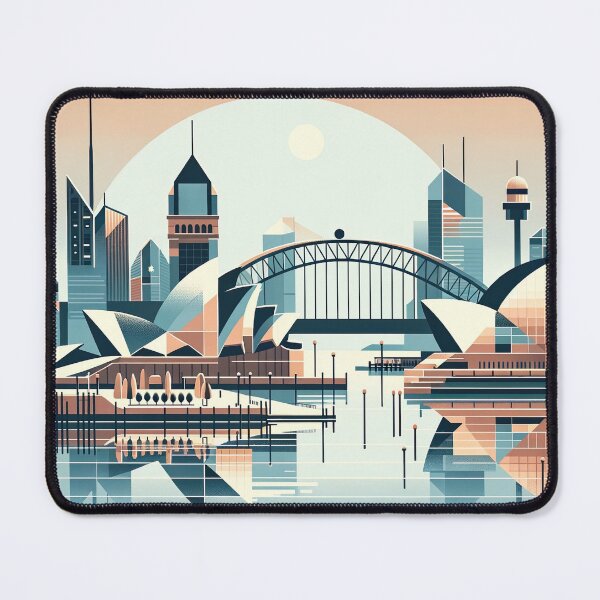 Item preview, Sydney Skyline Elegance - Geometric Digital Art designed and sold by RyanBelandres.