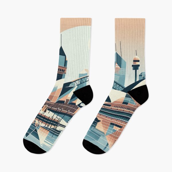Item preview, Sydney Skyline Elegance - Geometric Digital Art designed and sold by RyanBelandres.