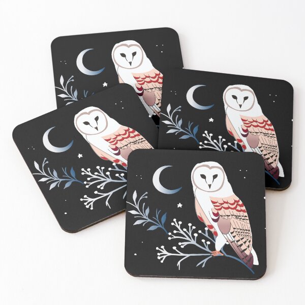 Item preview, Owl on a frosted winter branch designed and sold by witchlingart.