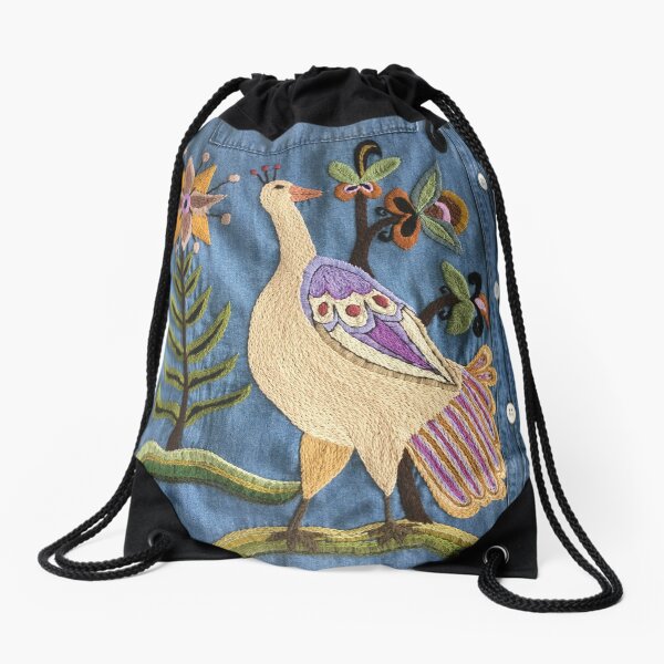 Big Bird Drawstring Bag